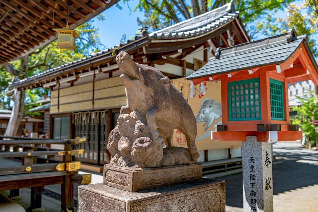 京都 護王神社 狛イノシシ
