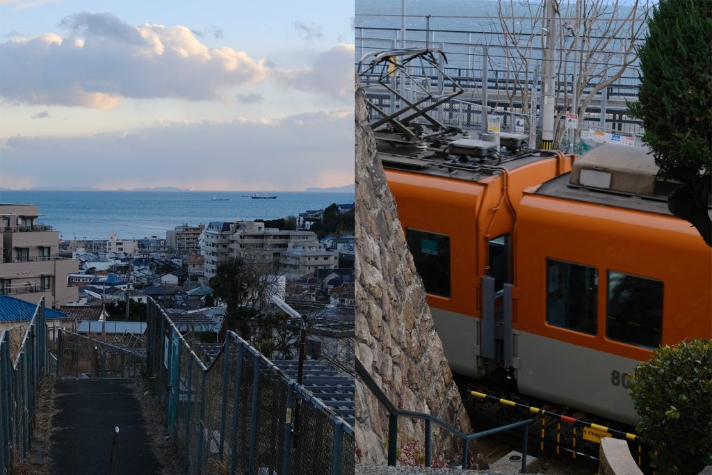 塩屋駅周辺の風景